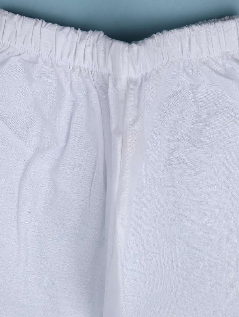 White Cotton Kurta Sets Kurtas & Set - 22367401 -  Standard Image - 4