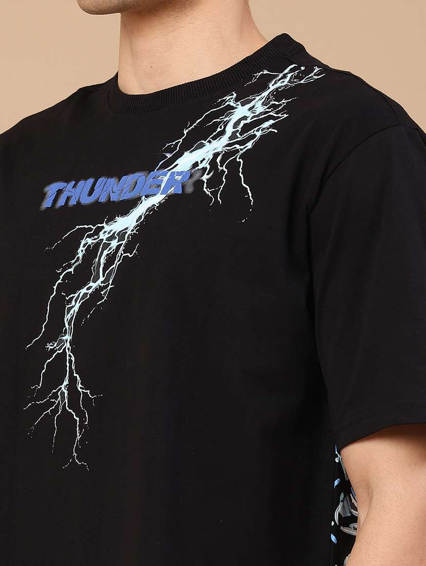 men printed short sleeve loose fit t-shirt - 22368113 -  Standard Image - 1