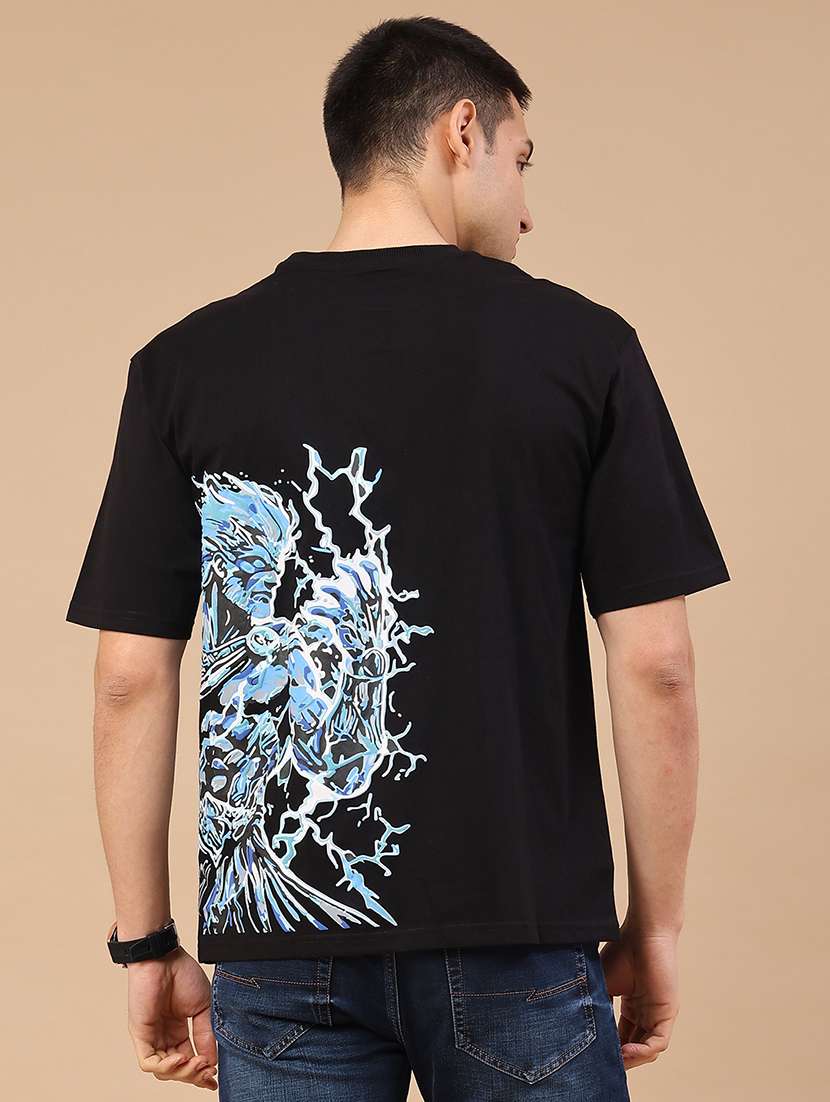 men printed short sleeve loose fit t-shirt - 22368113 -  Standard Image - 4