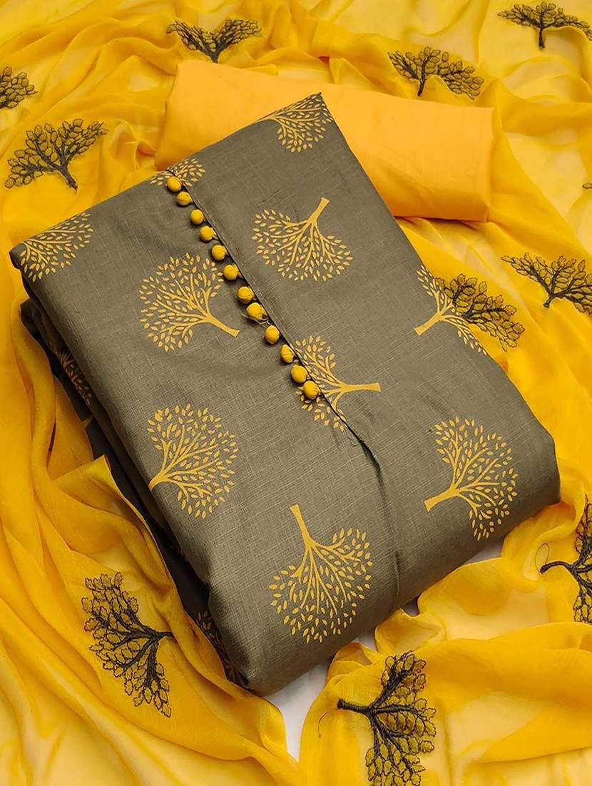 women printed unstitched suit set
