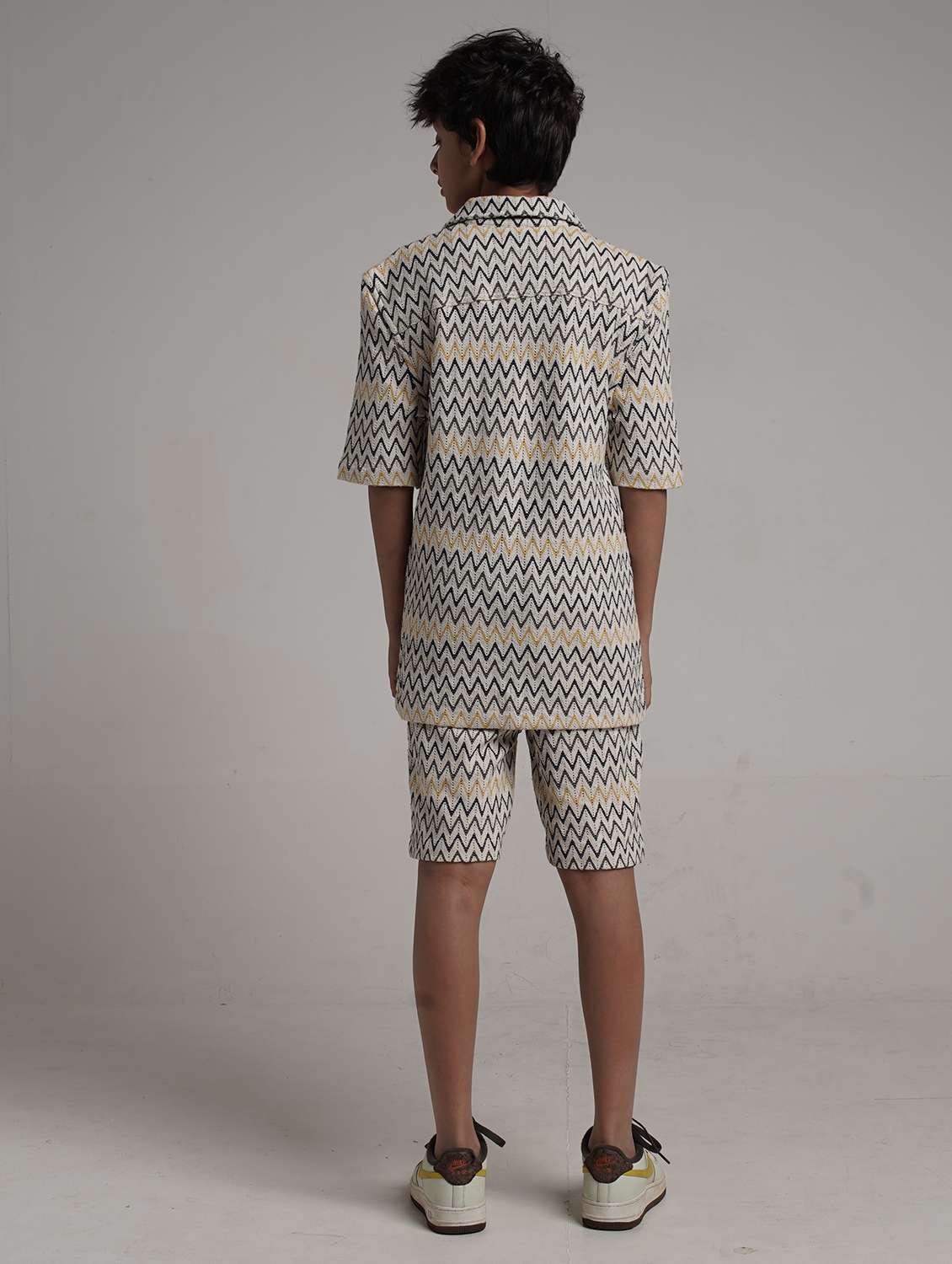 boys printed shirt and shorts co-ords set - 22368355 -  Standard Image - 4