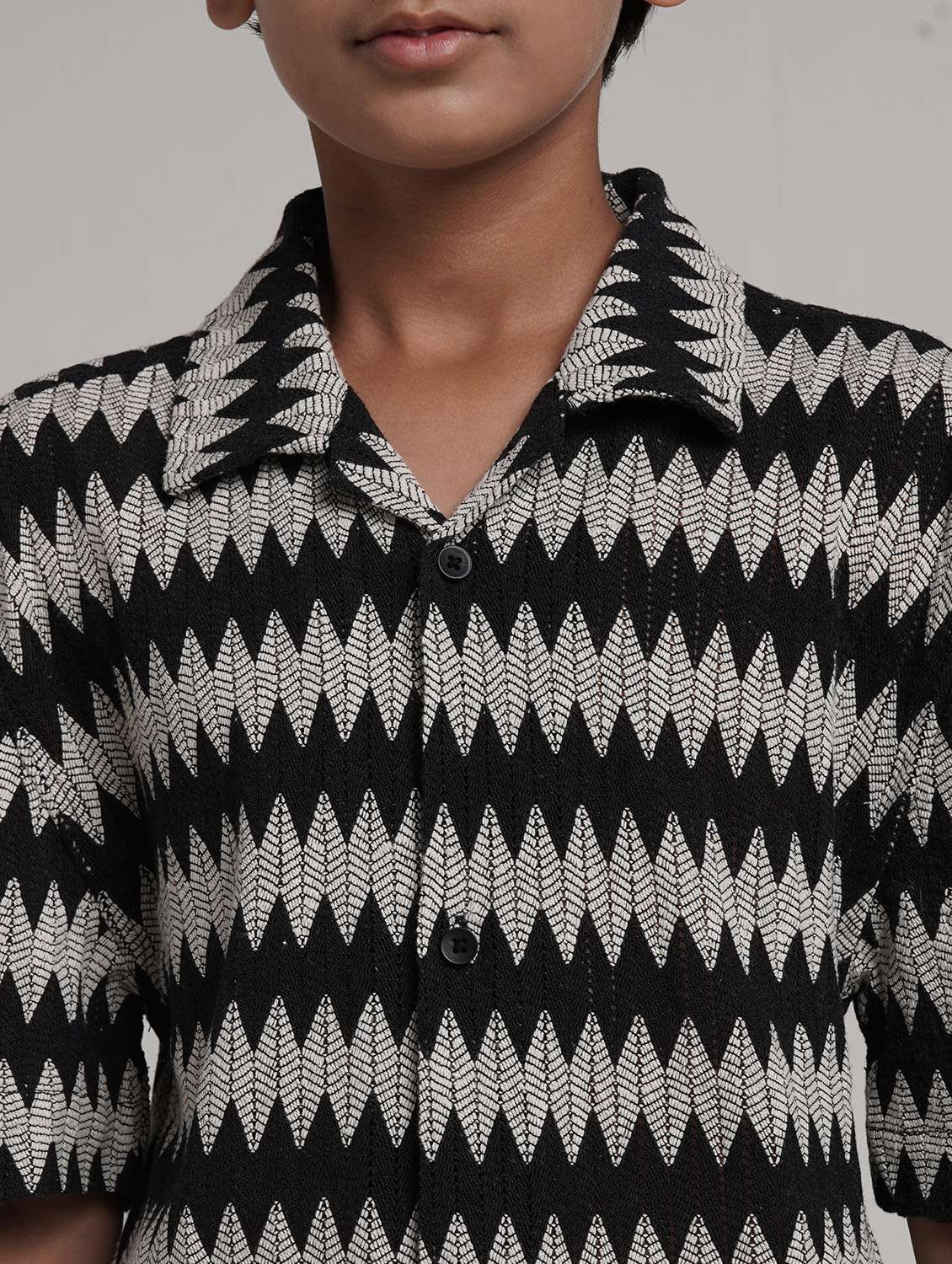 boys printed shirt and shorts co-ord set - 22368356 -  Standard Image - 4