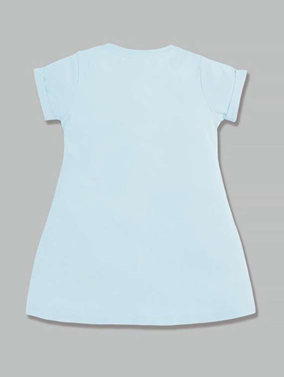 girls printed short sleeve a-line dress - 22368461 -  Standard Image - 1