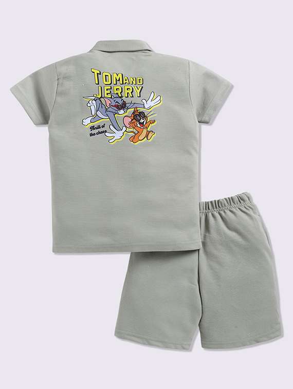 boys printed shirt and short set - 22368512 -  Standard Image - 1