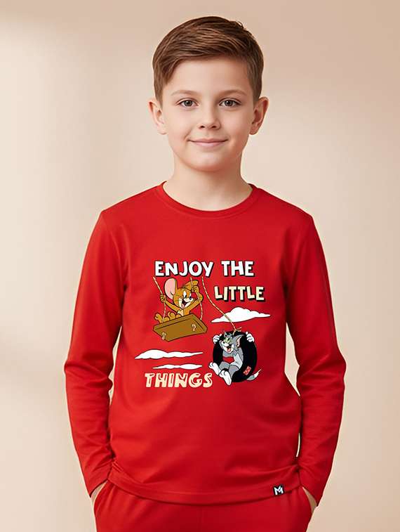 boys printed t-shirt and jogger set - 22368517 -  Standard Image - 1