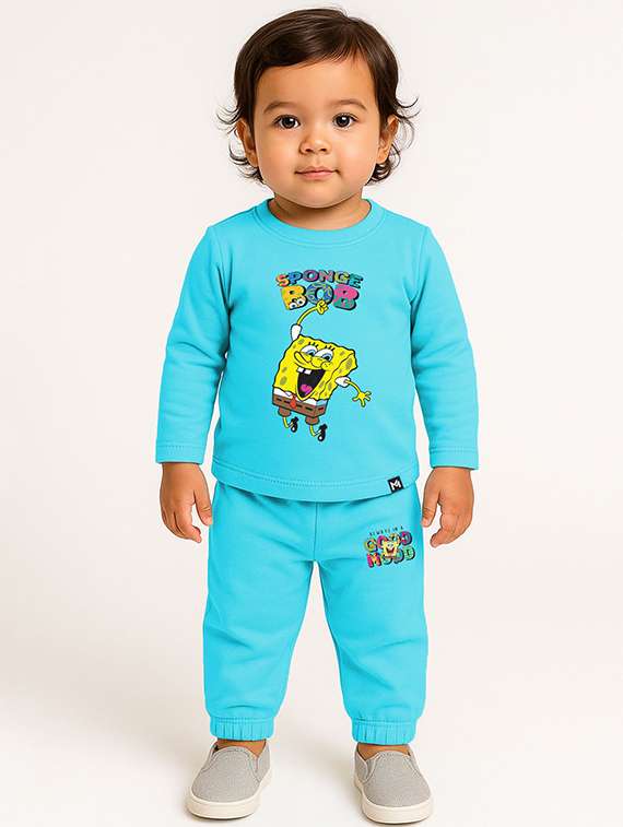 kids printed t-shirt and jogger set