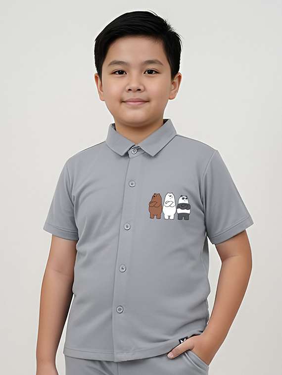 boys printed shirt and short set - 22368560 -  Standard Image - 1