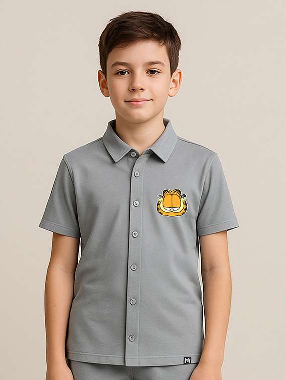 boys printed shirt and short set - 22368562 -  Standard Image - 1