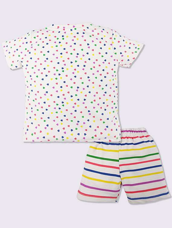 kids printed t-shirt and shorts set - 22368571 -  Standard Image - 1