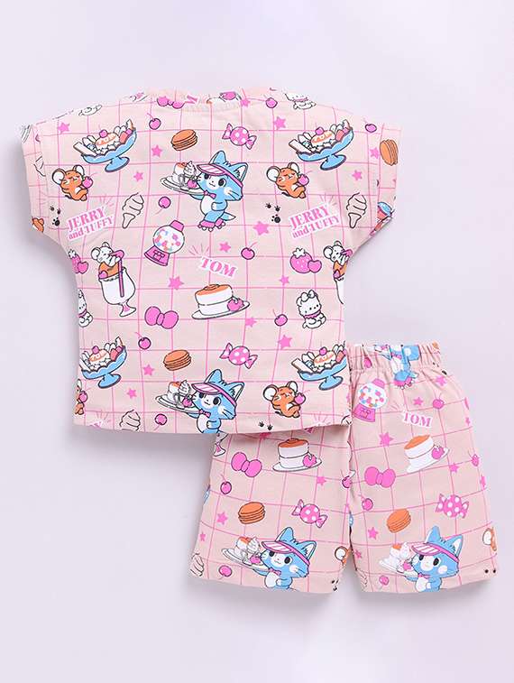 kids printed t-shirt and shorts set - 22368575 -  Standard Image - 1