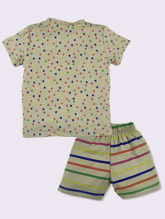 kids printed t-shirt and shorts set - 22368580 -  Standard Image - 1