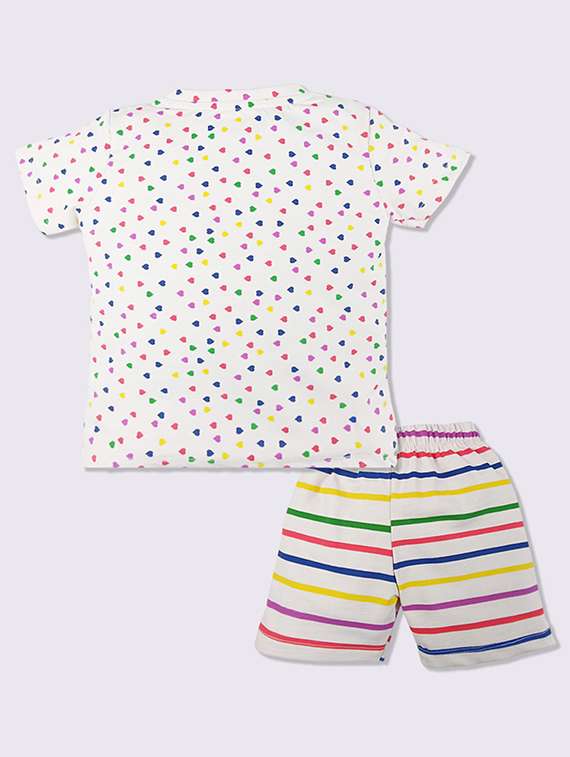 kids printed t-shirt and shorts set - 22368583 -  Standard Image - 1