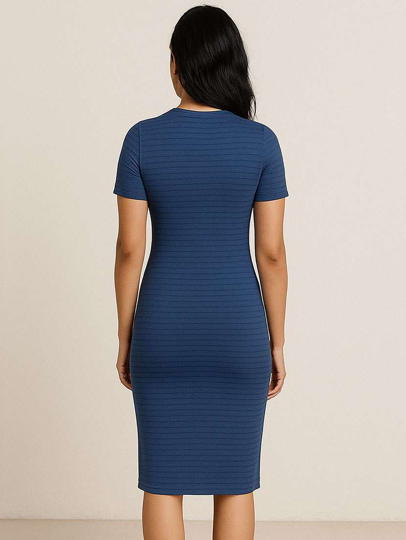 Women Printed Short Sleeve Bodycon Dress - 22368648 -  Standard Image - 1