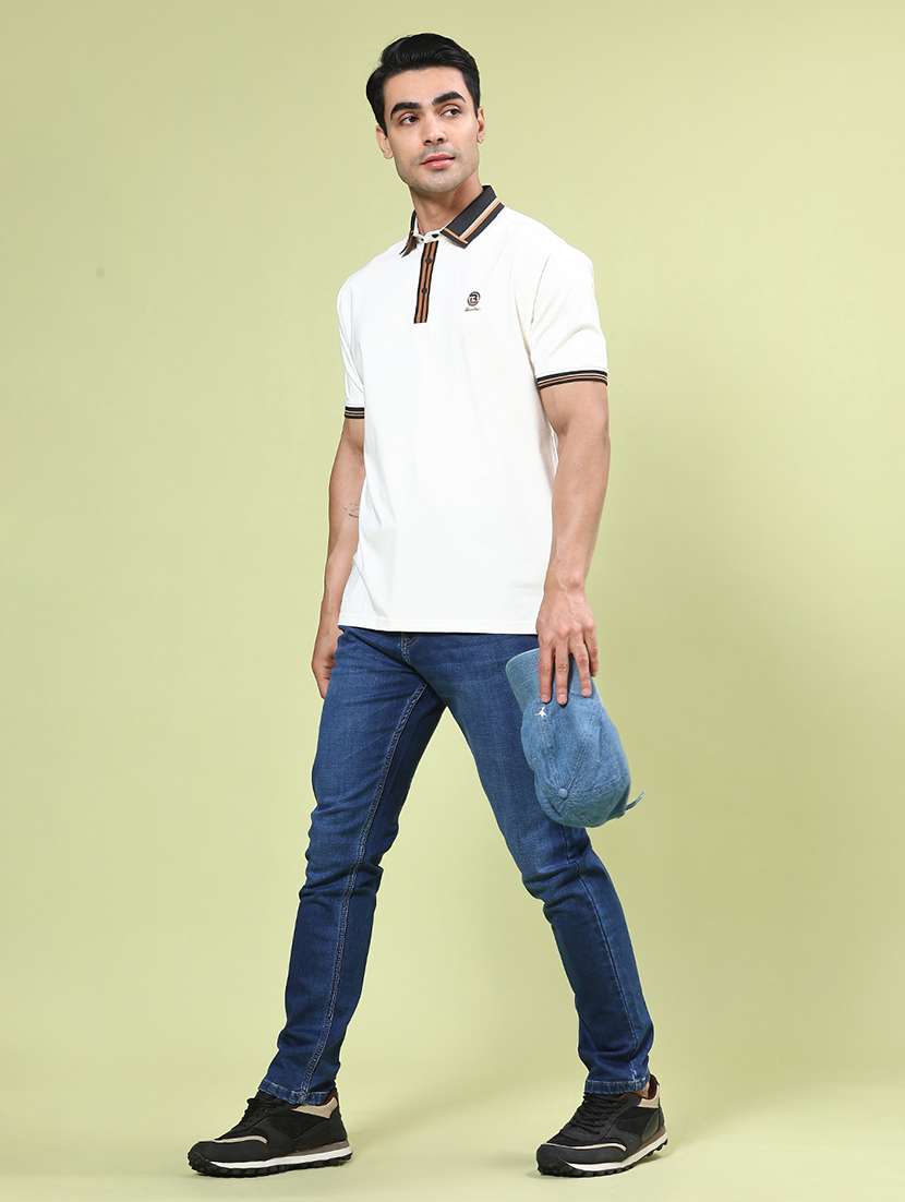 men washed mid rise full length tapered jeans - 22371051 -  Standard Image - 4