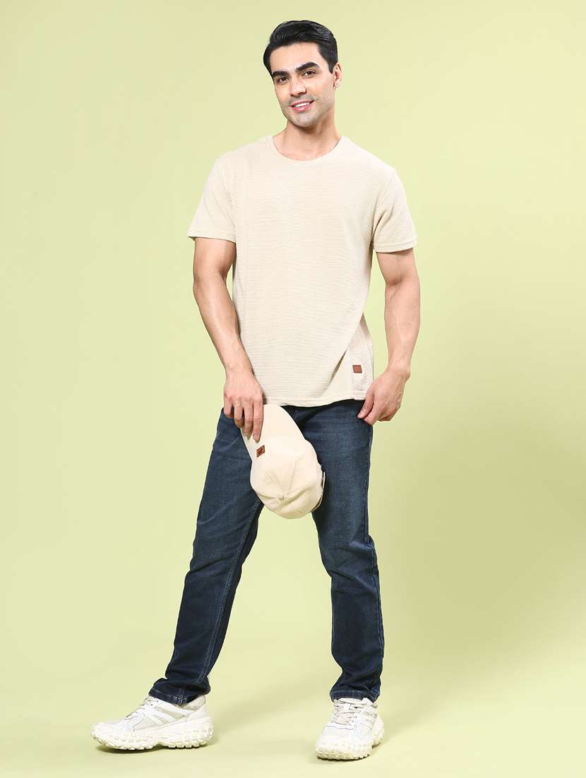 men washed mid rise full length slim fit jeans - 22371056 -  Standard Image - 4