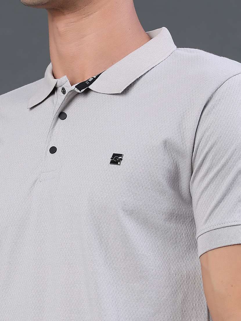 men self design short sleeve regular fit polo t-shirt - 22371081 -  Standard Image - 1