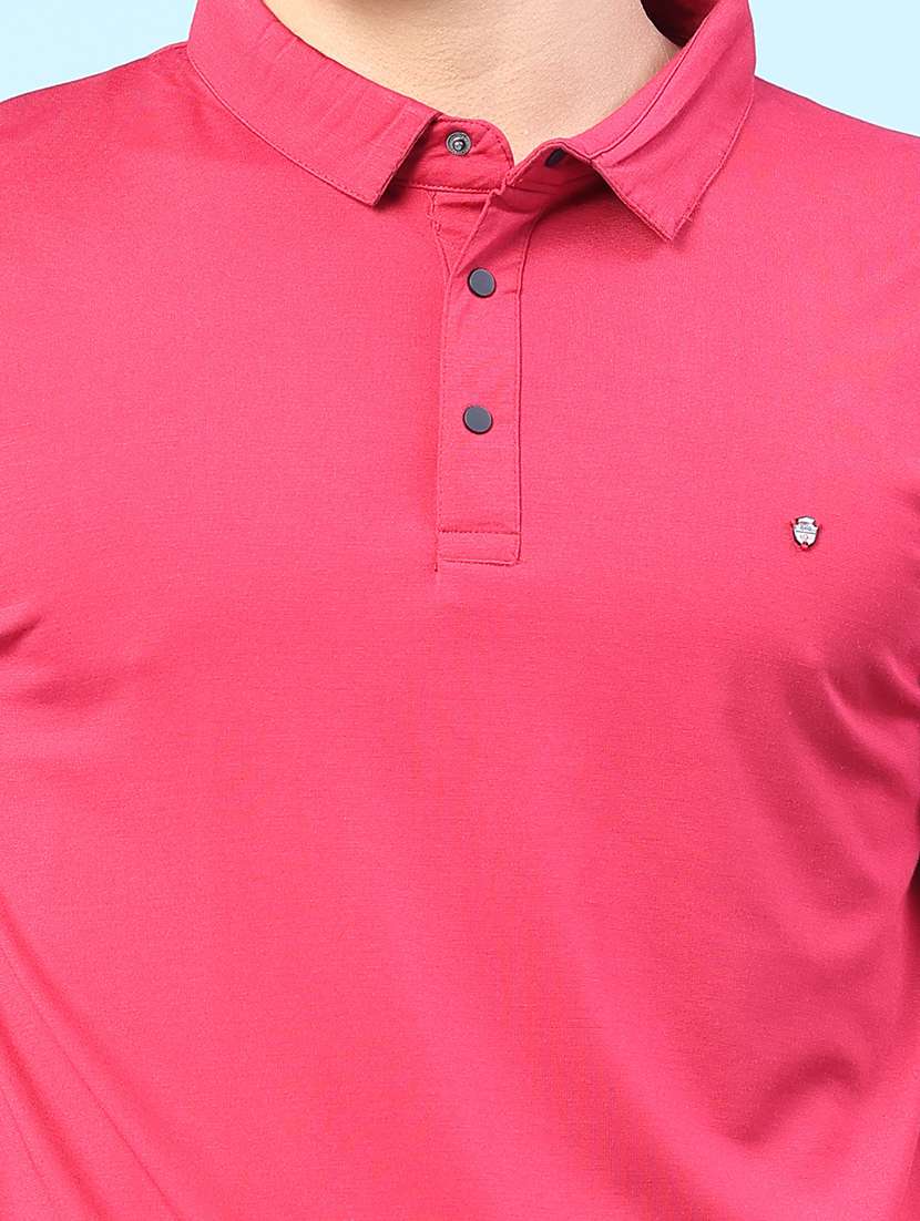 men solid short sleeve slim fit polo t-shirt - 22371086 -  Standard Image - 1