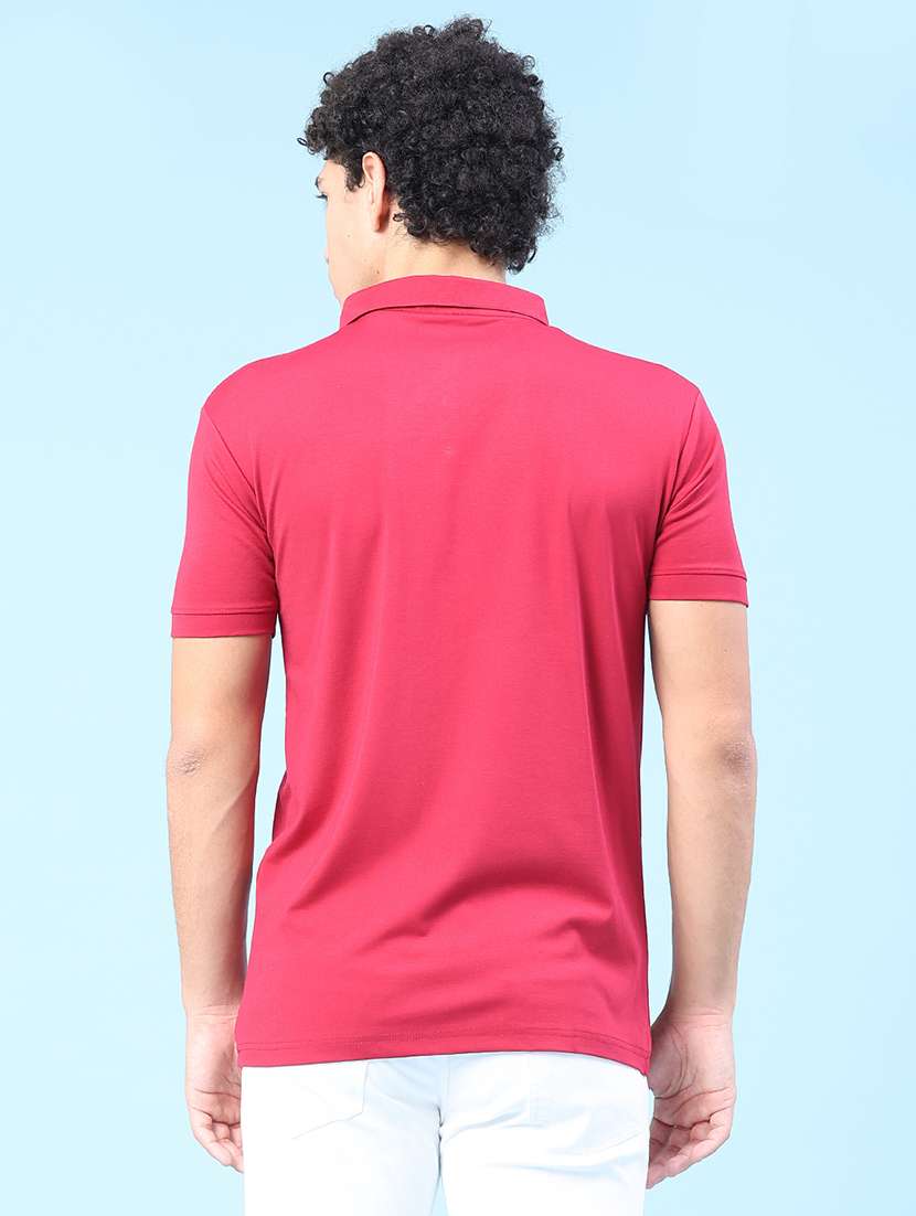 men solid short sleeve slim fit polo t-shirt - 22371086 -  Standard Image - 4