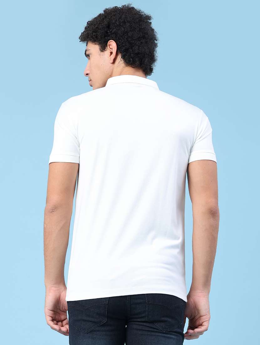 men solid short sleeve slim fit polo t-shirt - 22371088 -  Standard Image - 4