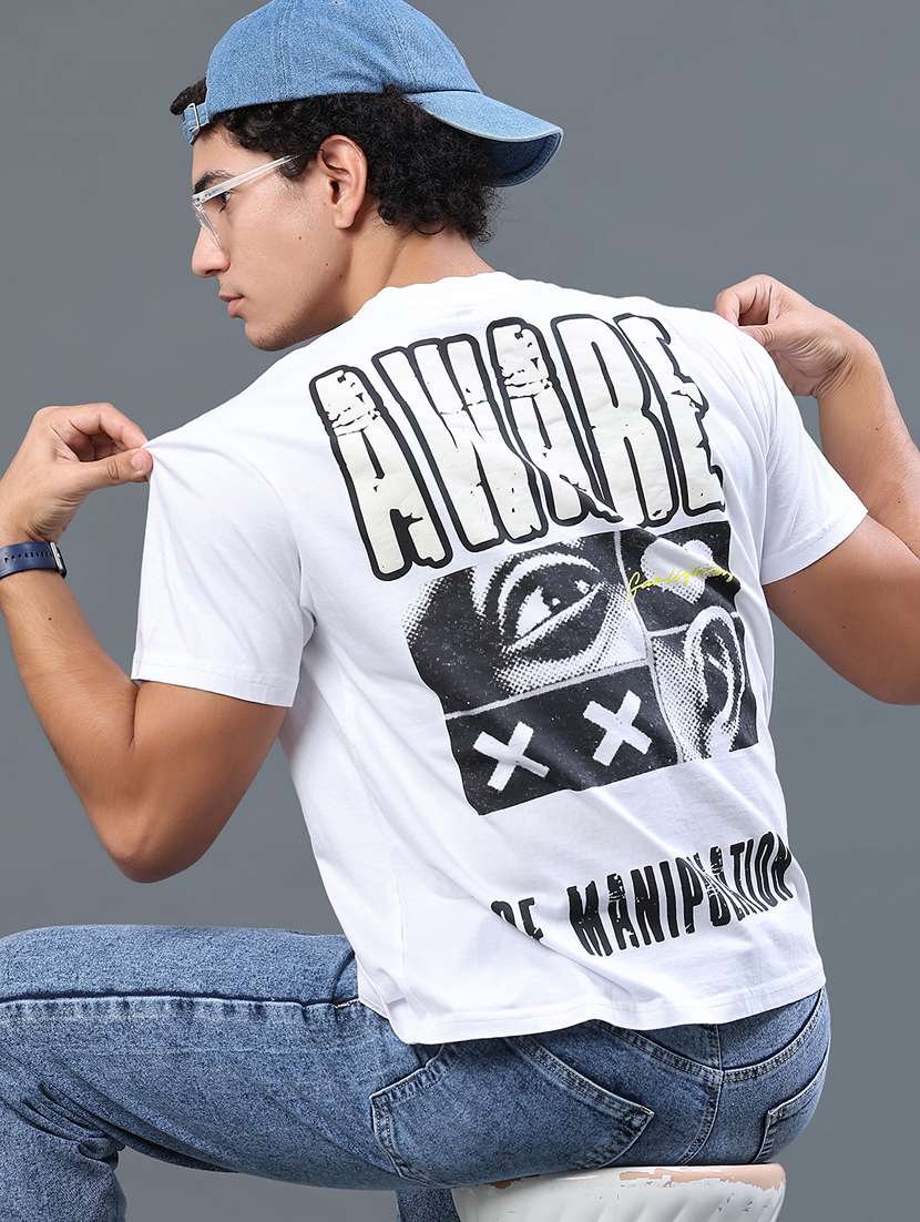 men printed short sleeve regular fit t-shirt - 22371126 -  Standard Image - 4
