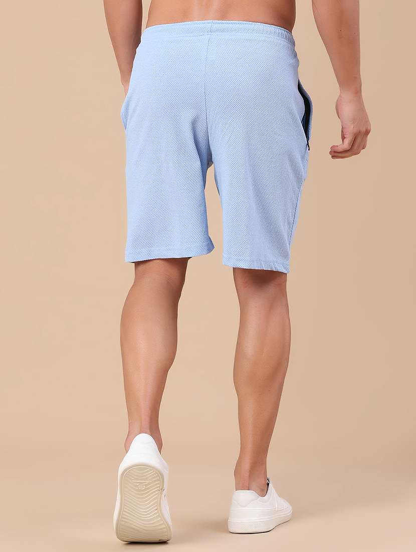 men textured mid rise regular fit shorts - 22371176 -  Standard Image - 4
