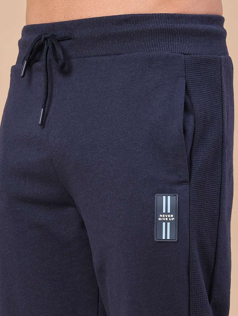 men solid mid rise regular fit track pant - 22371177 -  Standard Image - 1