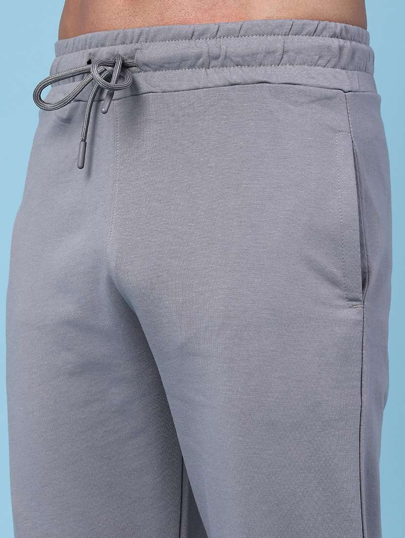 men solid mid rise regular fit track pant - 22371179 -  Standard Image - 1