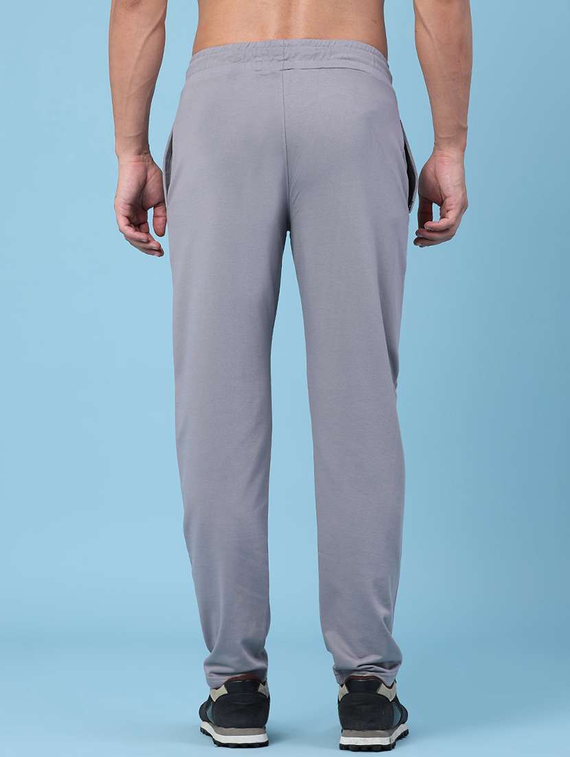men solid mid rise regular fit track pant - 22371179 -  Standard Image - 4