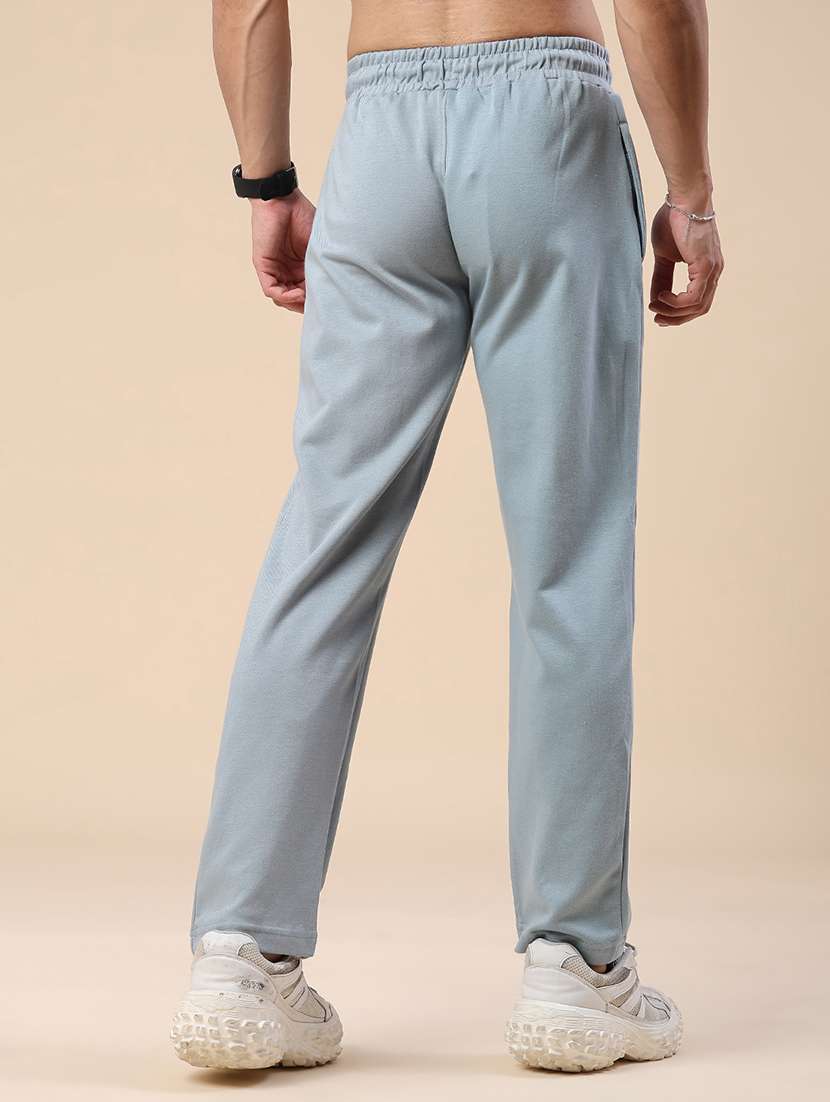 men solid mid rise regular fit track pant - 22371182 -  Standard Image - 4