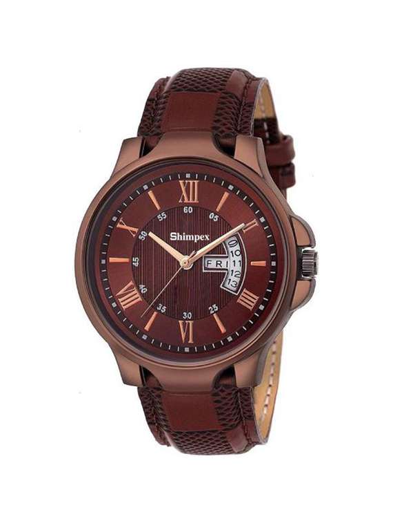 classic edge analog watch for men