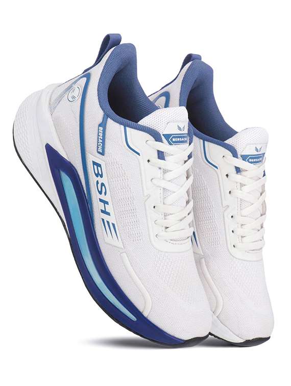 men white solid lace up sport shoe - 22373308 -  Standard Image - 1