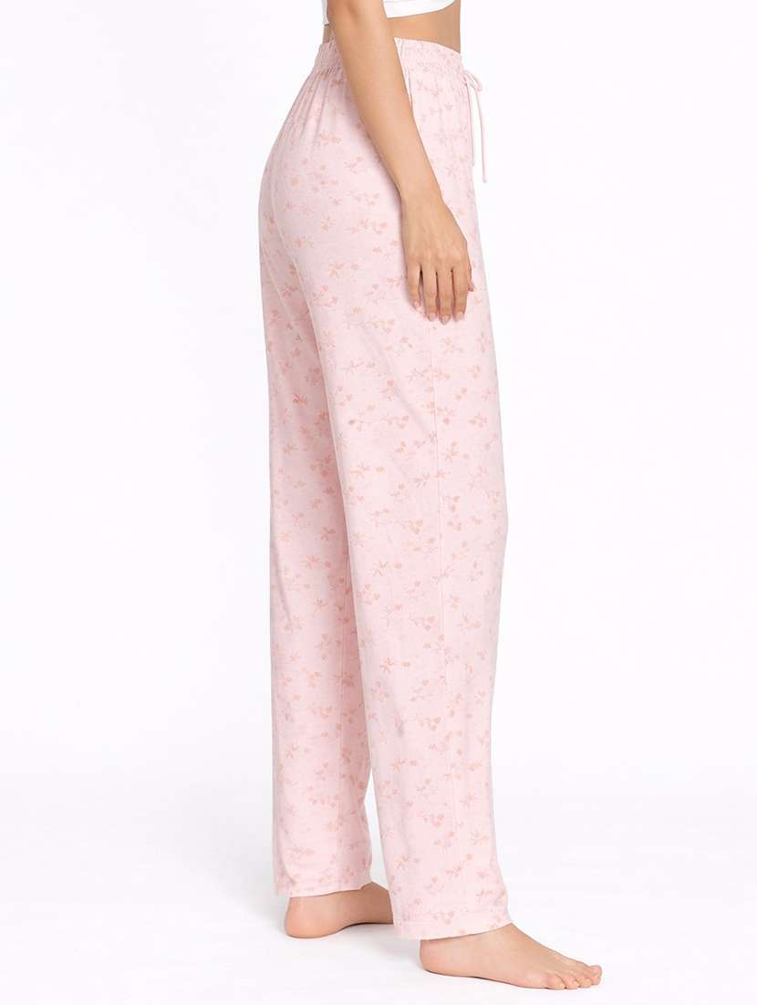 women printed mid rise lounge wear pajama - 22373492 -  Standard Image - 1