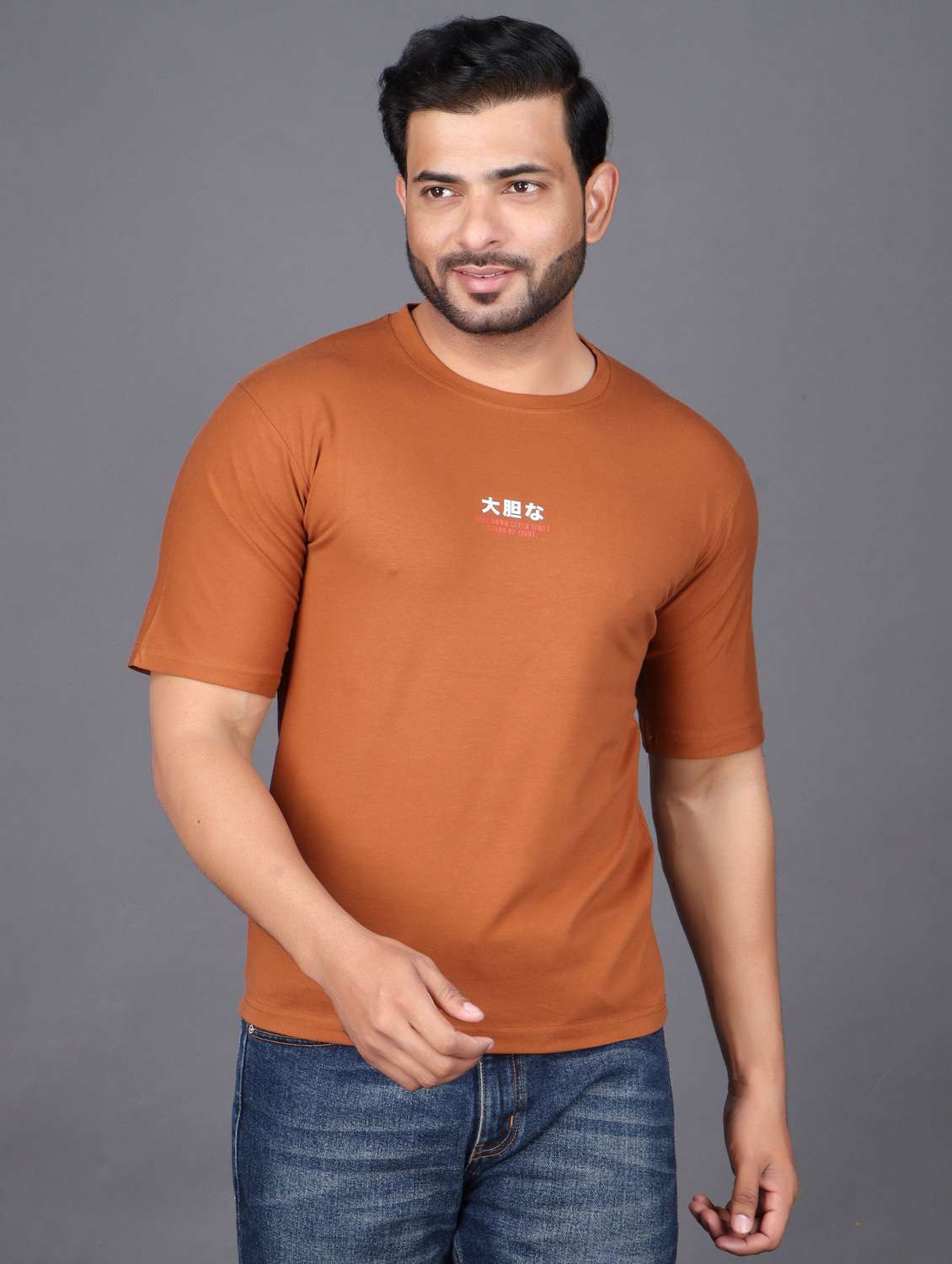men printed short sleeve regular fit t-shirt - 22373507 -  Standard Image - 1
