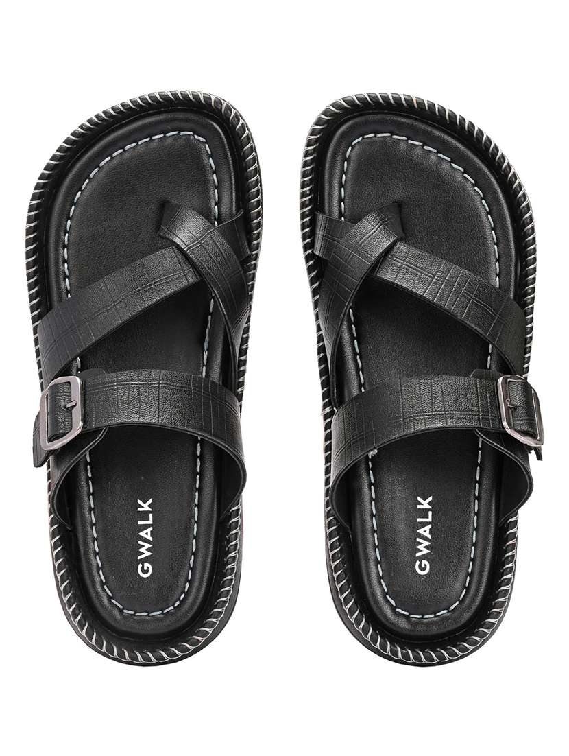 Men Textured Toe Seperator Sandal - 22373512 -  Standard Image - 4