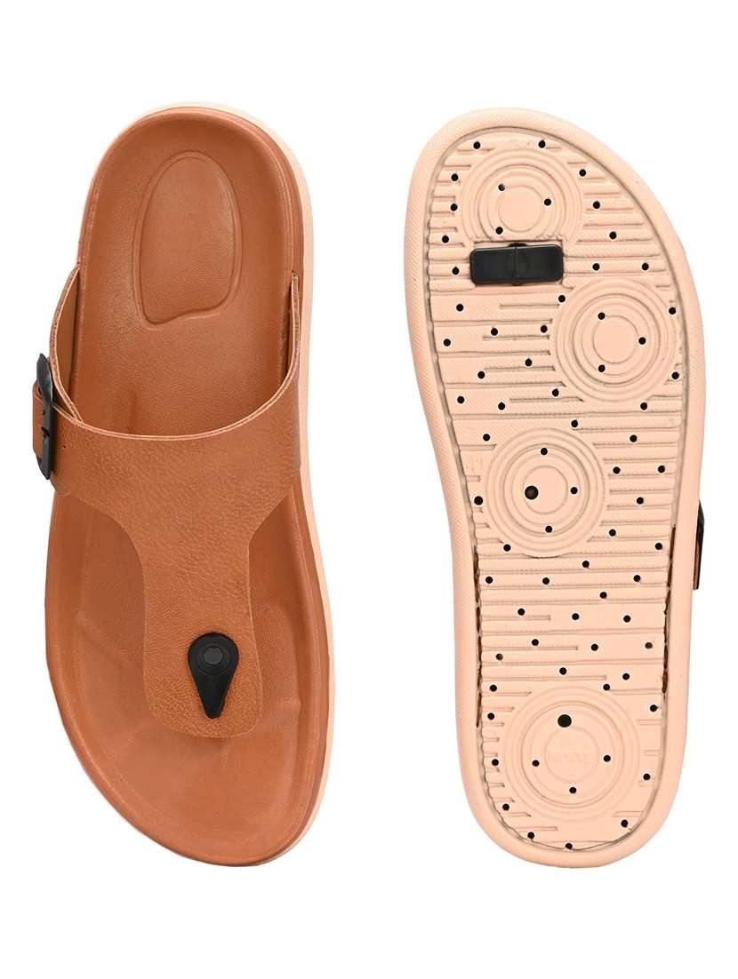 men solid toe seperator sandal - 22373528 -  Standard Image - 4