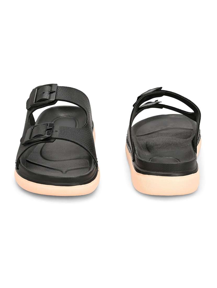 men solid slip on sandal - 22373532 -  Standard Image - 4