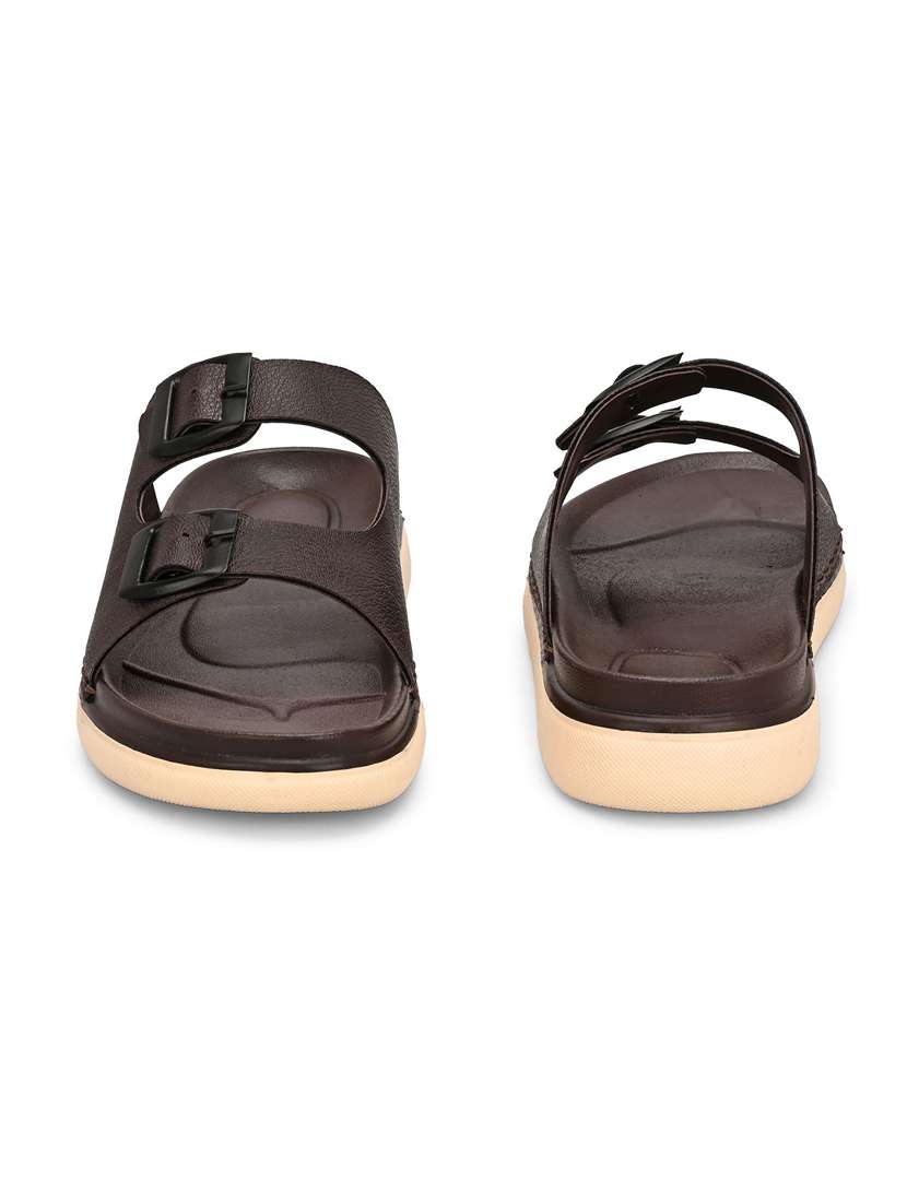 men solid slip on sandal - 22373533 -  Standard Image - 4