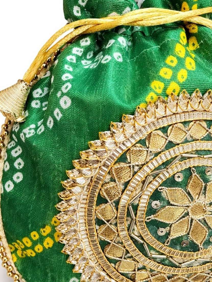 women embellsihed potli bag - 22373604 -  Standard Image - 4