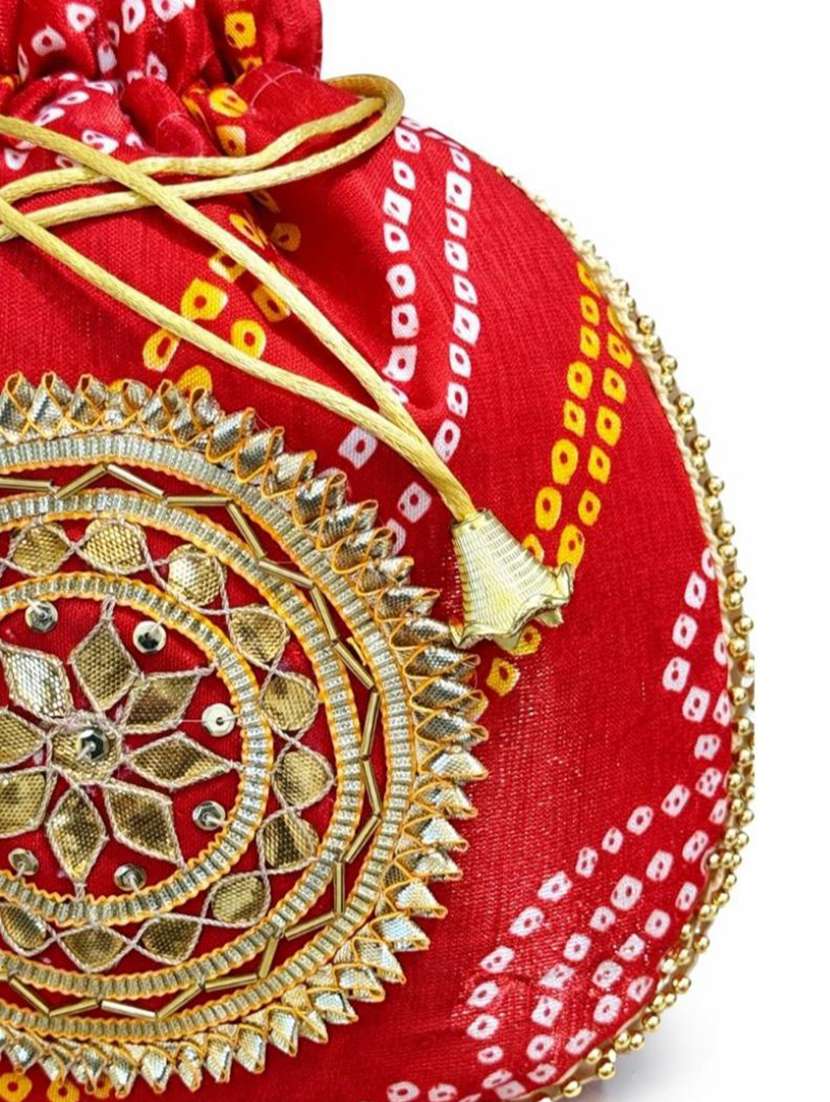 women embellsihed potli bag - 22373605 -  Standard Image - 4