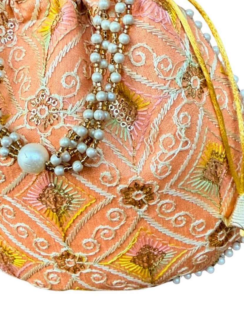 women embroidered potli bag - 22373608 -  Standard Image - 4