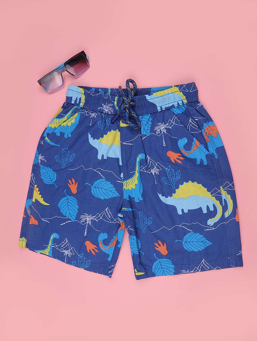 boys printed mid rise regular shorts - 22374067 -  Standard Image - 1
