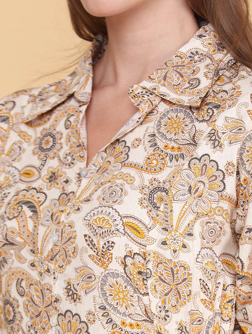 women printed short sleeves a-line dress - 22374082 -  Standard Image - 1