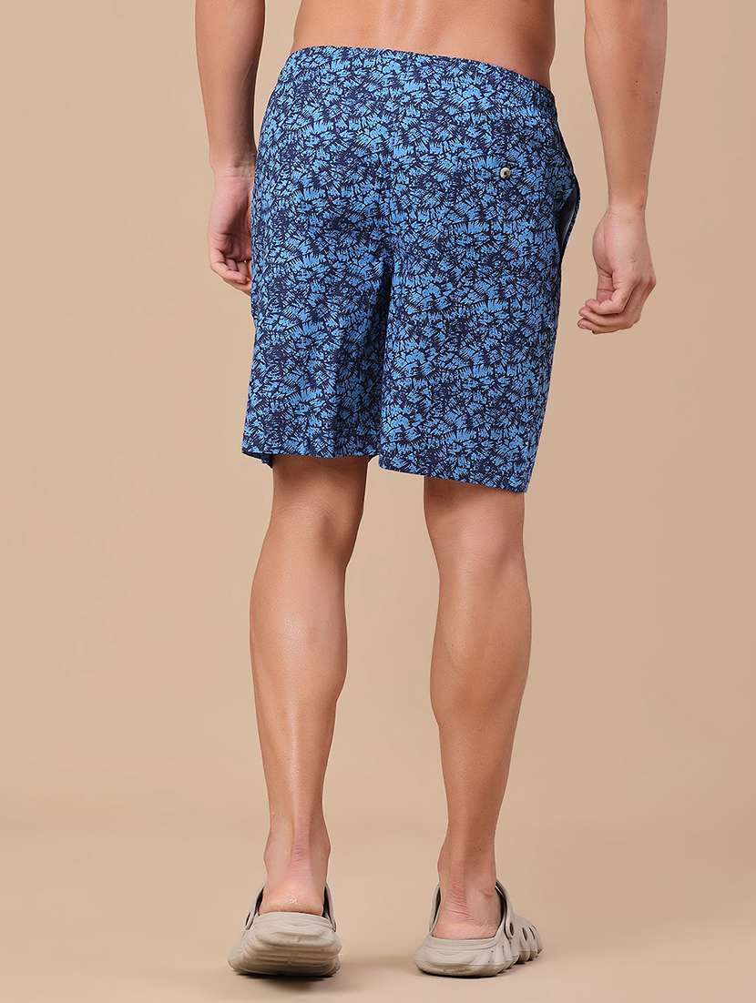 men printed mid rise regular fit shorts - 22374089 -  Standard Image - 4
