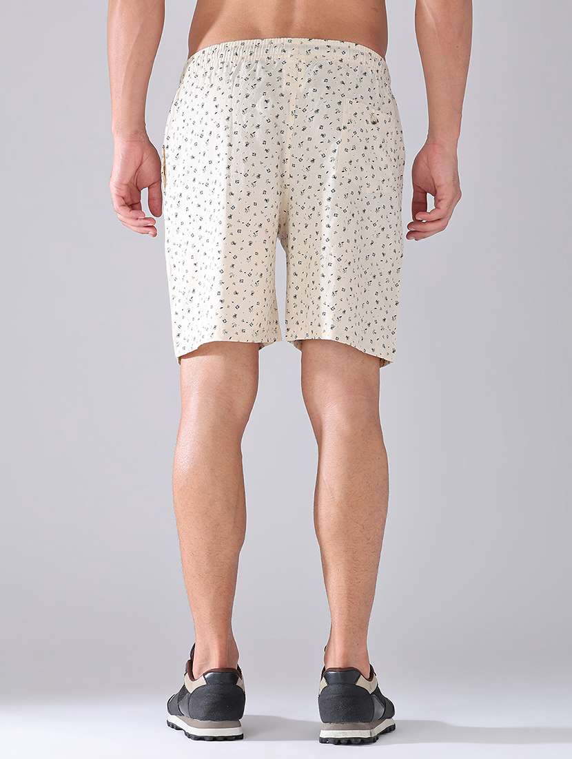men printed mid rise regular fit shorts - 22374094 -  Standard Image - 4