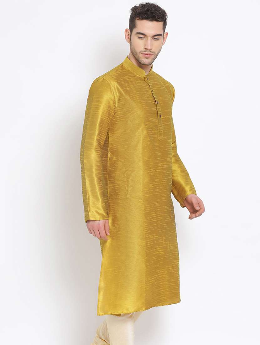 men long sleeve kurta and churidar set - 22374275 -  Standard Image - 1