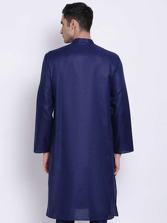 men solid kurta and churidar set - 22374288 -  Standard Image - 4