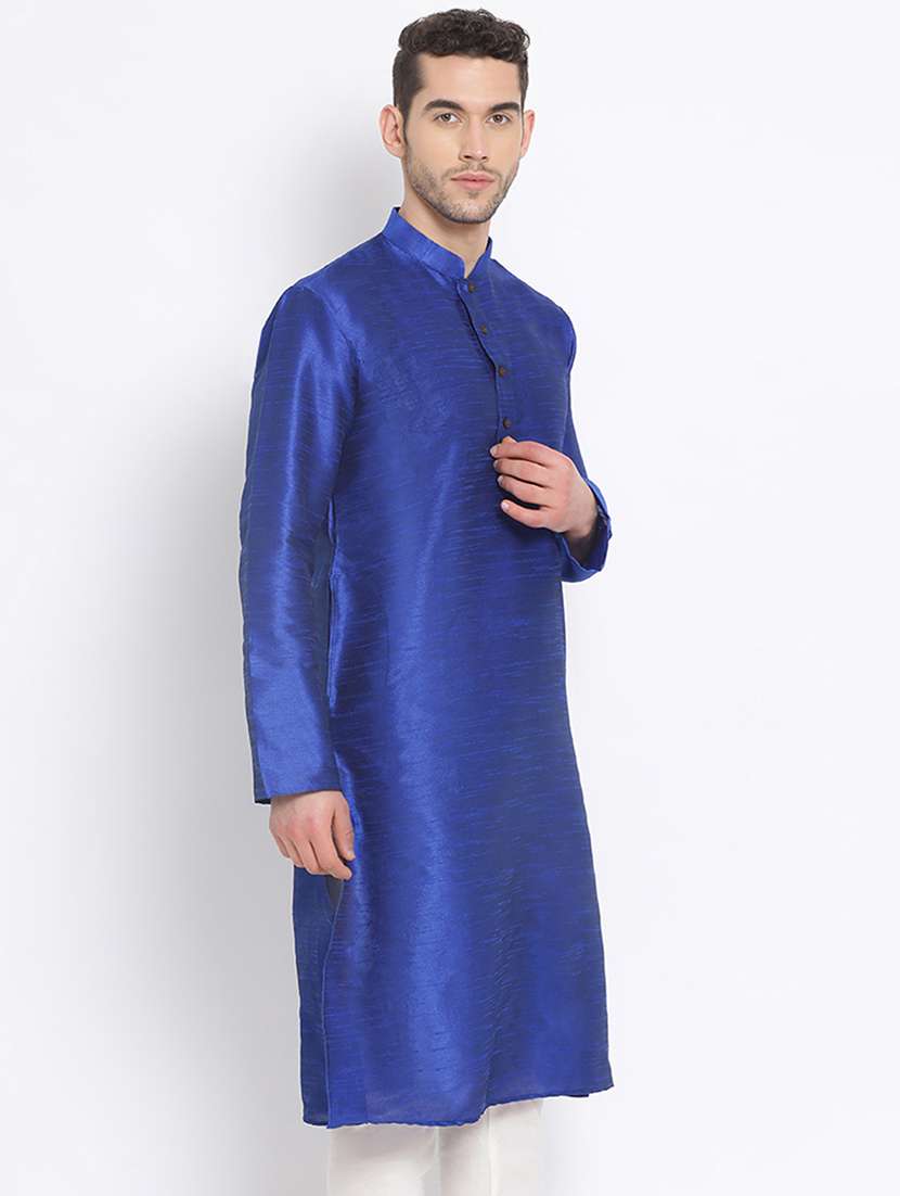 men solid kurta and churidar set - 22374361 -  Standard Image - 1