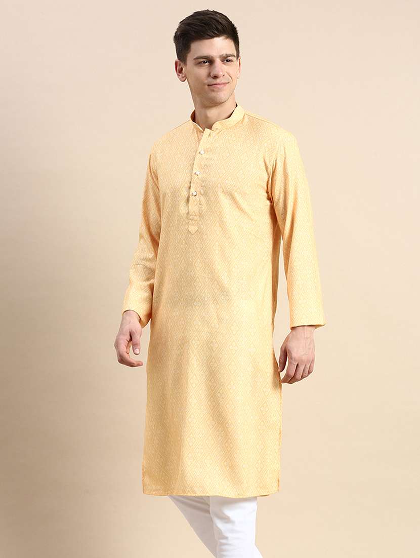 men self design kurta and churidar set - 22374377 -  Standard Image - 1