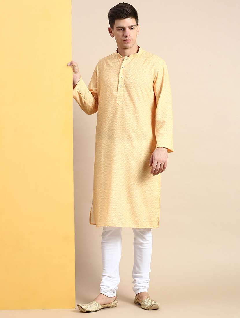 men self design kurta and churidar set - 22374377 -  Standard Image - 4