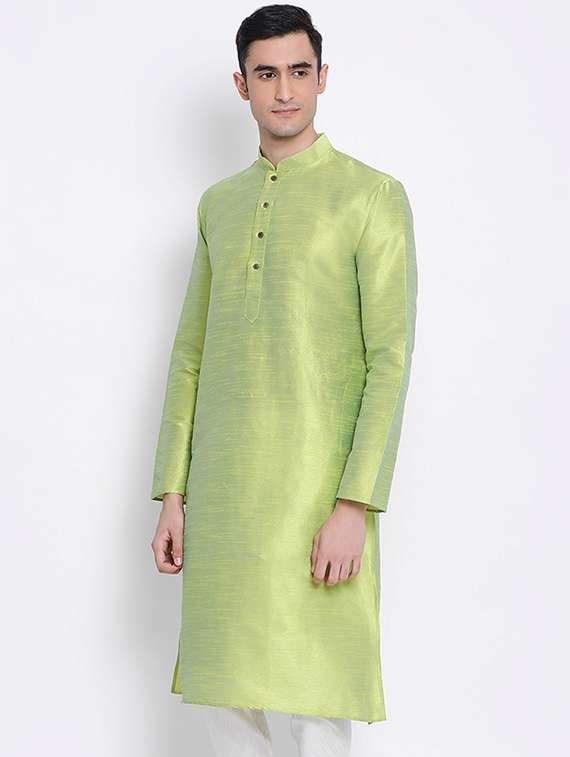 men self design kurta and churidar set - 22374471 -  Standard Image - 1